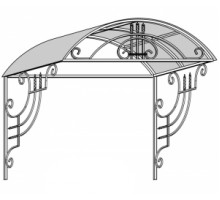 Металлический козырёк КК-2