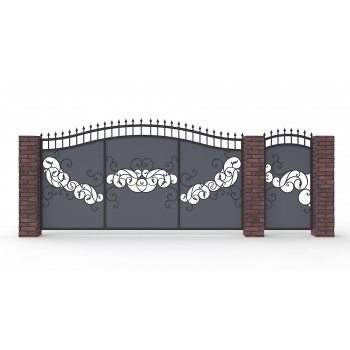 Металлические ворота МВ-28